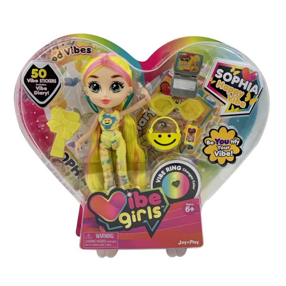Vibe Girls Sophia Happy Vibe, Set Includes: a Vibe Girl, Accessories, & More.